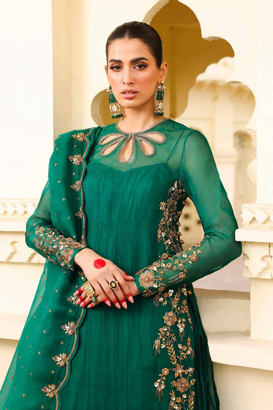 Zamrood Ara- Formal South Asian Attire with Heritage Embellishments
