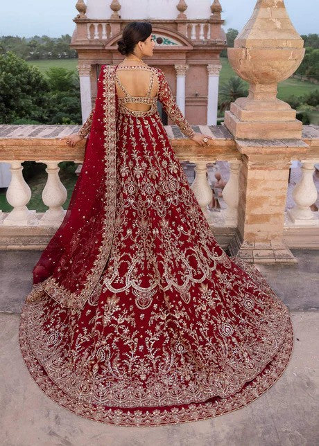 Zari - Beautiful Red Bridal Lehenga