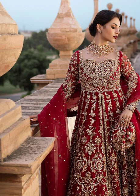 Zari - Beautiful Red Bridal Lehenga