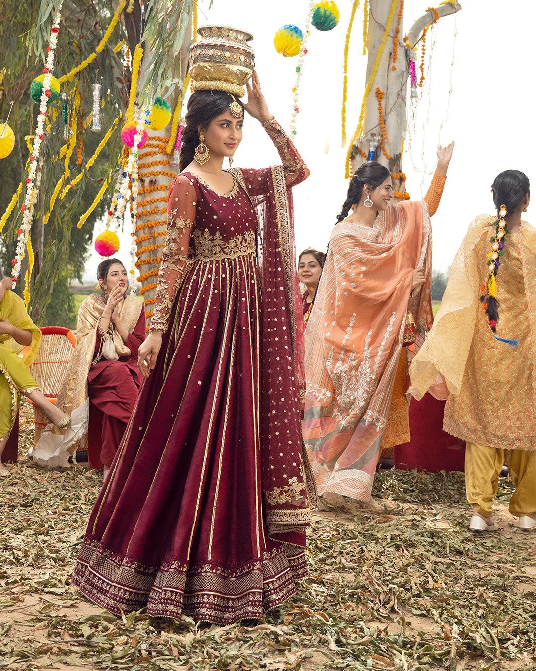 Zari - Designer Long Anarkali Gown By Faiza Saqlain