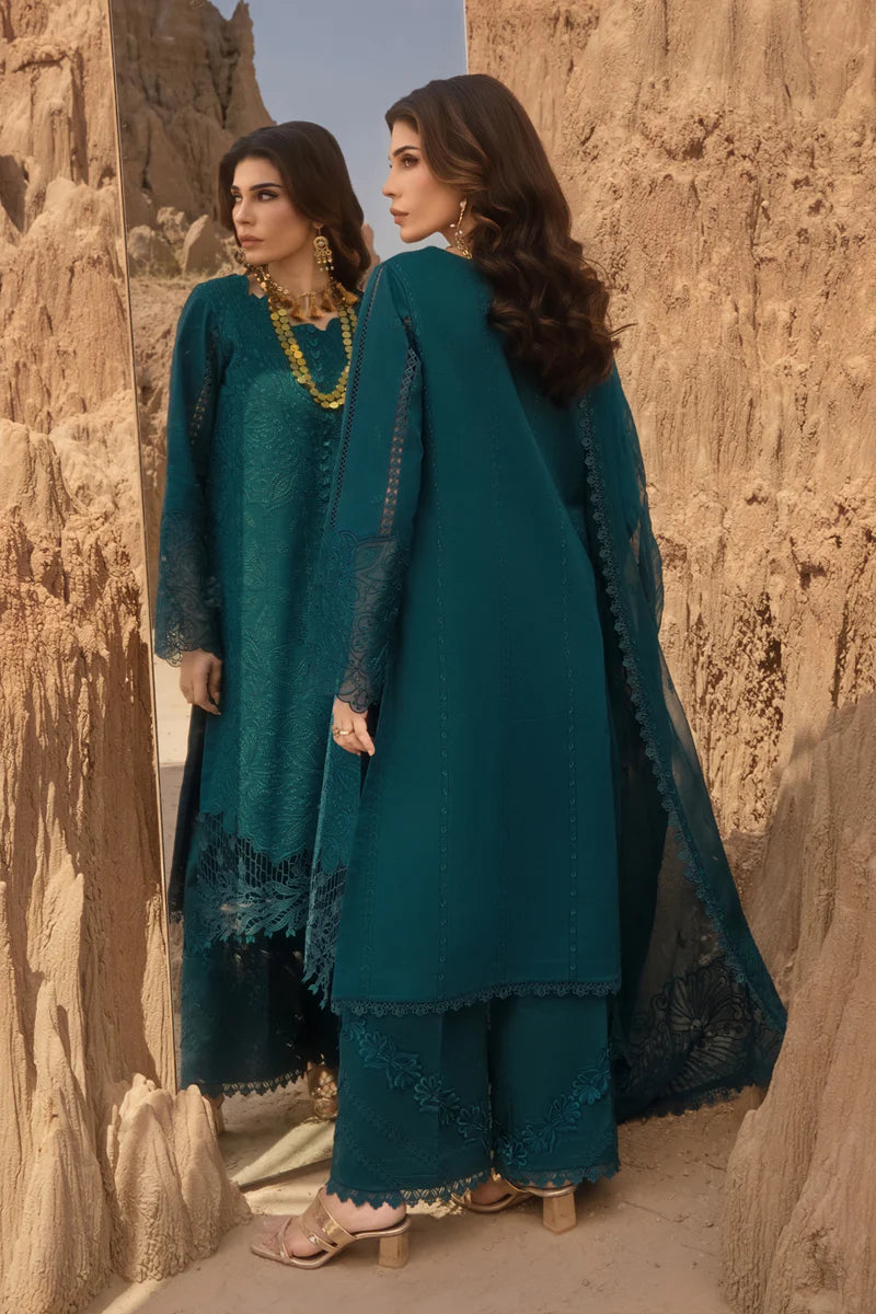 Zaynah- Zinc Premium Lawn Eid Edit' 25 Ensemble By- Rang Rasiya