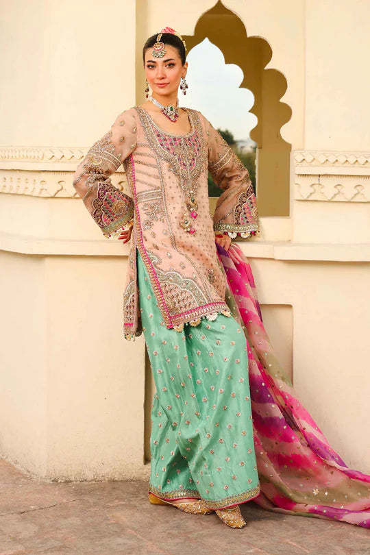 Zeenat-un-Nisa- Shalwar kameez with Cultural Embroidery