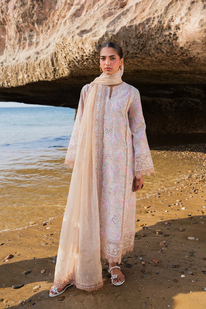 Zephyria- Skin Embroidered Luxury Lawn'25 Outfit By- Afrozeh