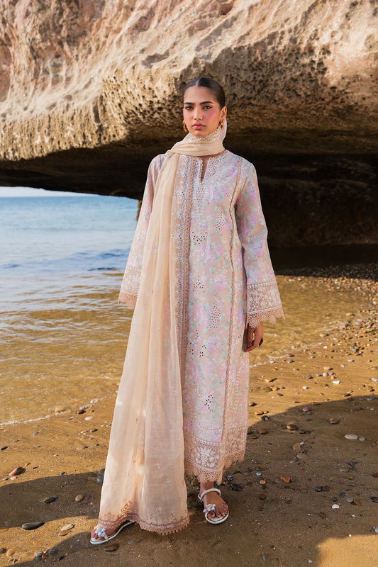 Zephyria- Skin Embroidered Luxury Lawn'25 Outfit By- Afrozeh