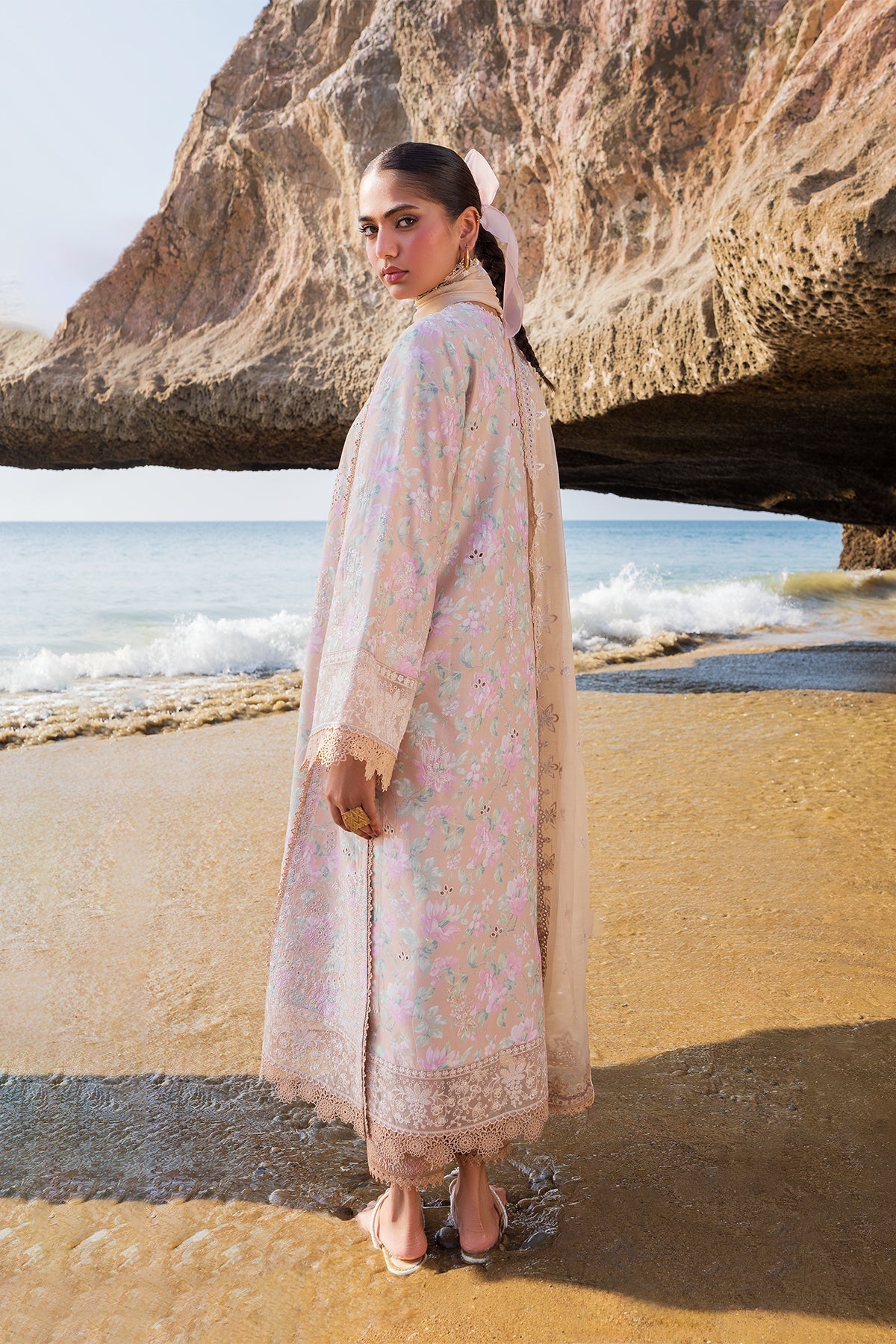 Zephyria- Skin Embroidered Luxury Lawn'25 Outfit By- Afrozeh