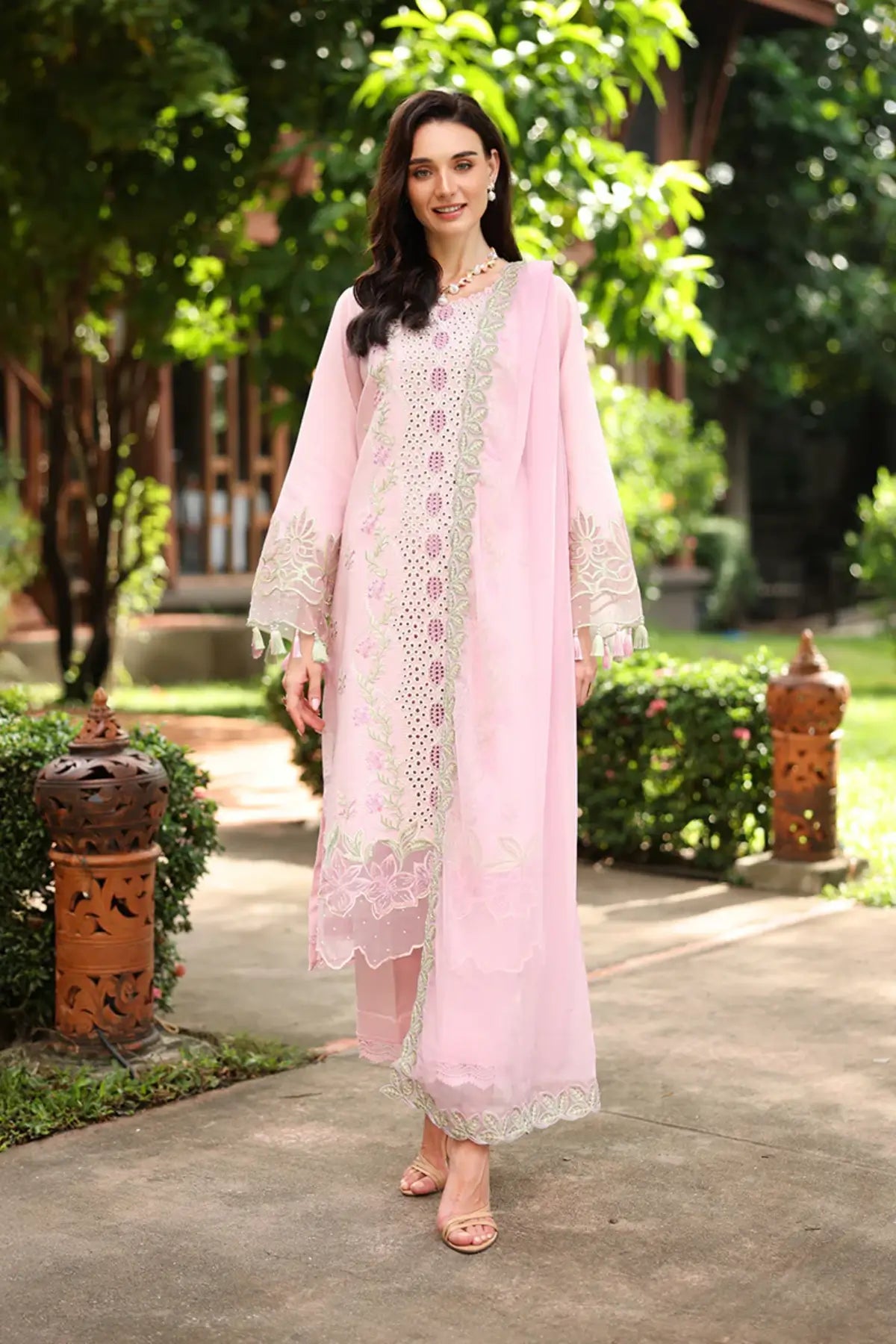 Zinnia by Rang Rasiya Candy Embroidered Lawn Stitched 3PC Suit with Embroidered Dupatta