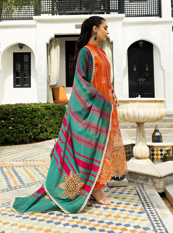 Zynah-1A Chikankari Lawn Outfit '25 By- Zainab Chottani