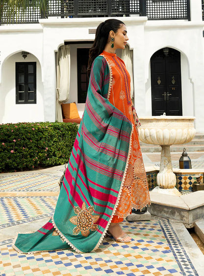 Zynah-1A Chikankari Lawn Outfit '25 By- Zainab Chottani