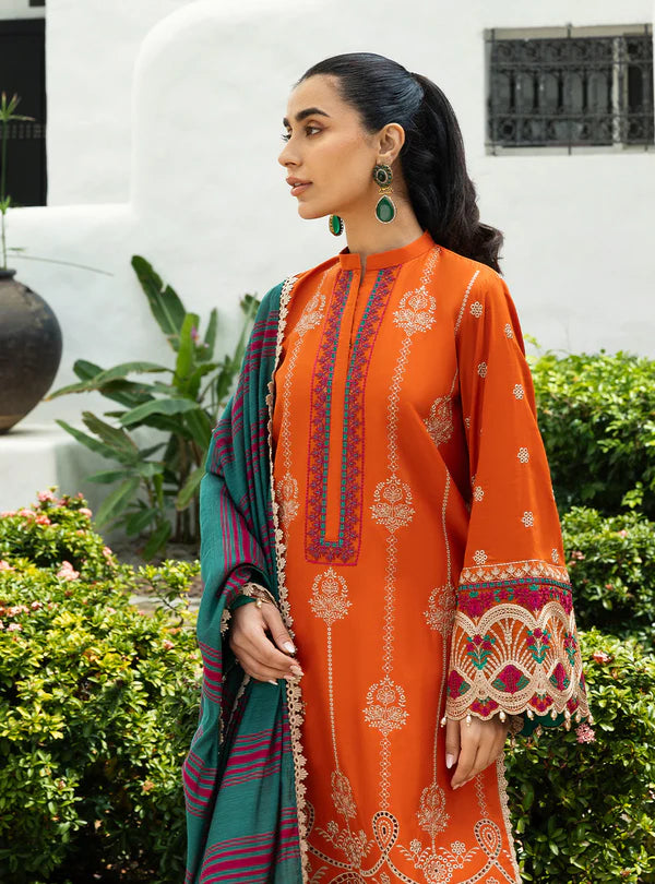 Zynah-1A Chikankari Lawn Outfit '25 By- Zainab Chottani