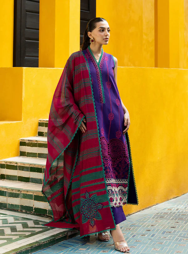 Zynah-1B Chikankari Lawn Outfit '25 By- Zainab Chottani