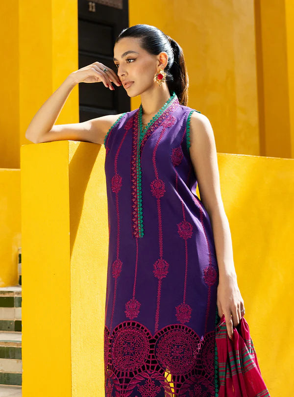 Zynah-1B Chikankari Lawn Outfit '25 By- Zainab Chottani