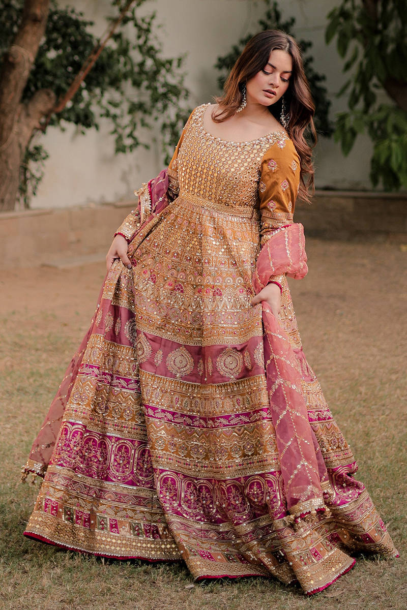 Mohsin Naveed Ranjha-Minal Khan in Meher-Festive Unstitched Vol V