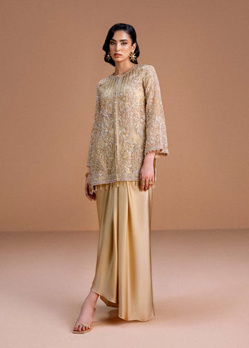 Aurelia by Kanwal Malik honey nude formal dress for weddings and soirées